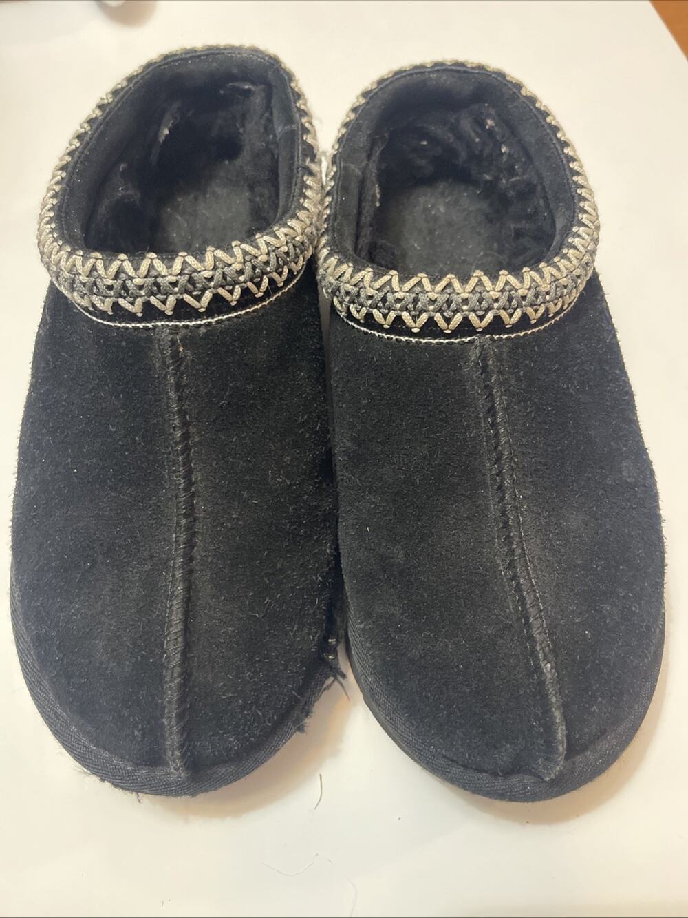 Women’s Black Ugg 7 Tasman Clog Slipper Shoes Lined Defect!!! Juniors Fall